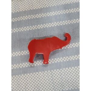 Vintage Red Bakelite Elephant Pendant Simichrome Tested